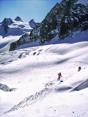 Descente de la Vallée Blanche : Envers du Plan