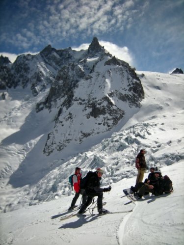 Descente de la Vallée Blanche : Envers du Plan