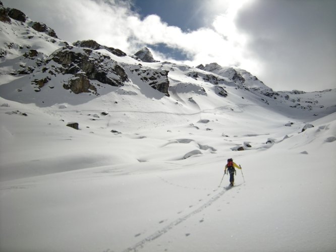 Ski au Grand Etret, Val Savarenche