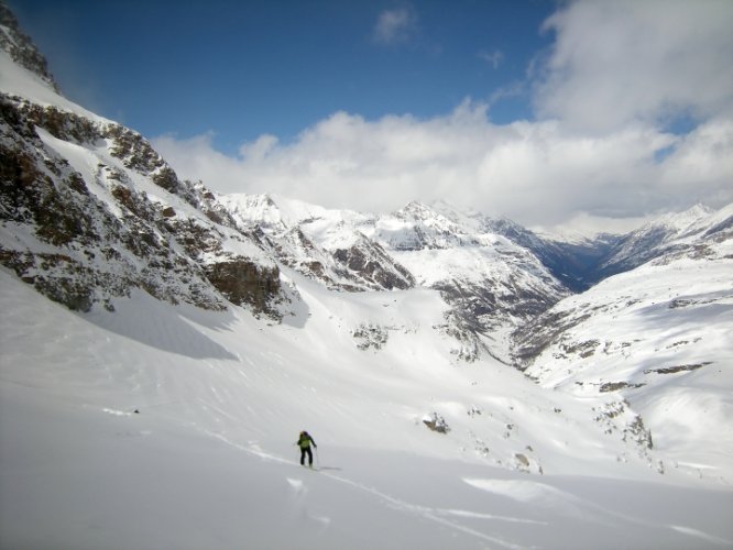 Ski au Grand Etret, Val Savarenche