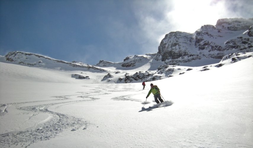 Ski au Grand Etret, Val Savarenche