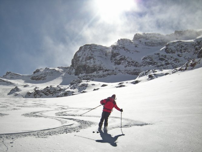 Ski au Grand Etret, Val Savarenche