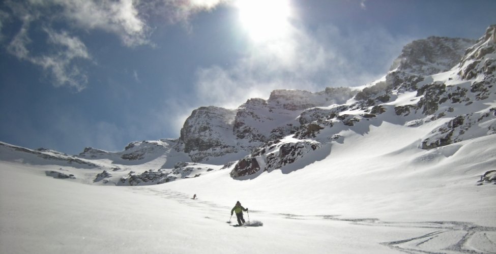 Ski au Grand Etret, Val Savarenche