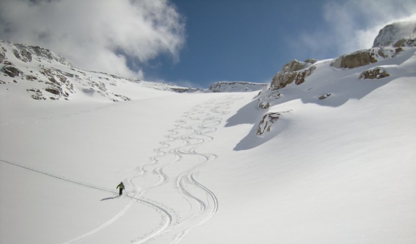 Ski au Grand Etret, Val Savarenche