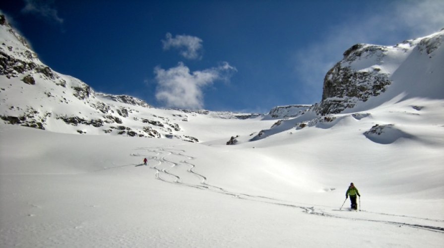 Ski au Grand Etret, Val Savarenche