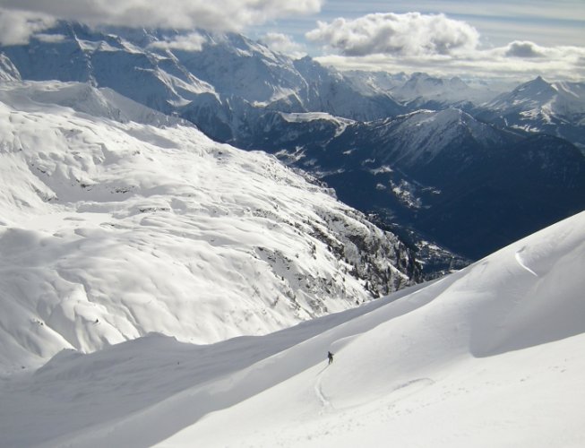 La Tête de Moëde Anterne à skis