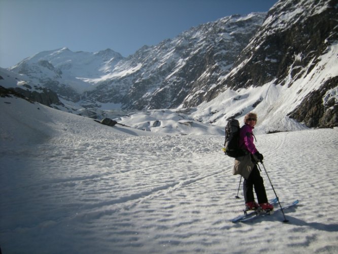 Le Mont-Blanc à skis