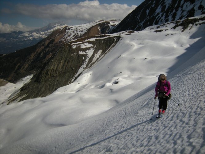 Le Mont-Blanc à skis