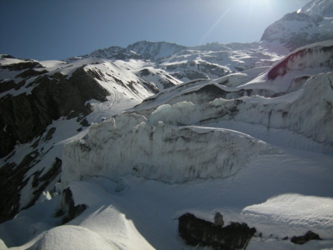 Le Mont-Blanc à skis