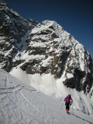 Le Mont-Blanc à skis