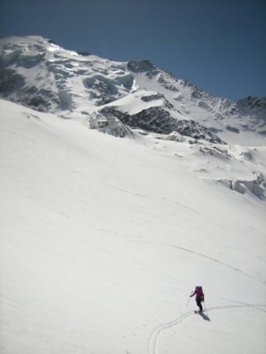 Le Mont-Blanc à skis