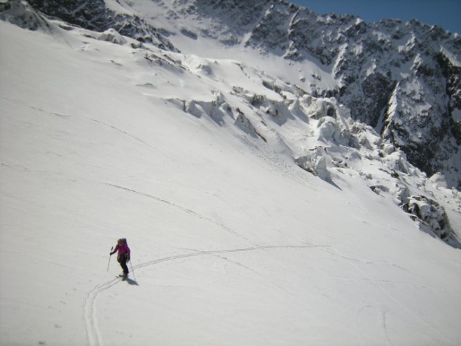 Le Mont-Blanc à skis