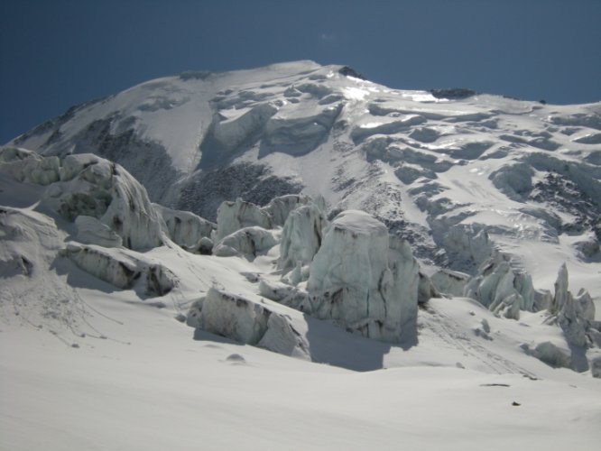 Le Mont-Blanc à skis