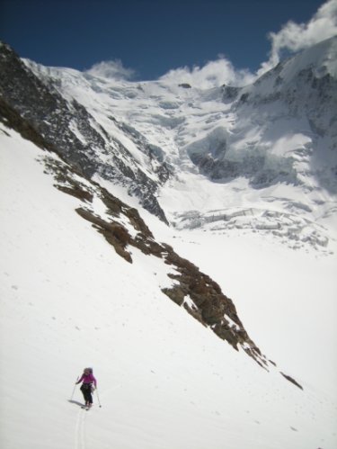 Le Mont-Blanc à skis