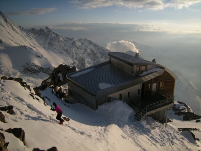 Le Mont-Blanc à skis