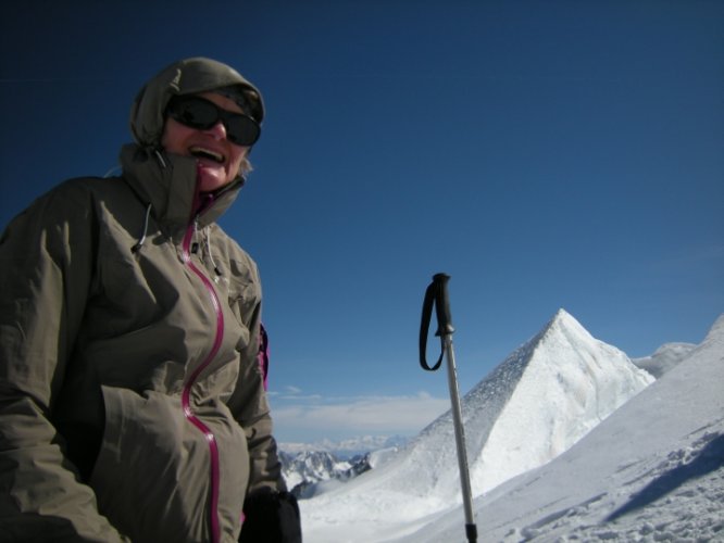 Le Mont-Blanc à skis