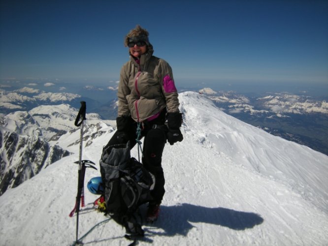 Le Mont-Blanc à skis