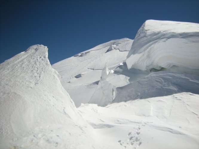 Le Mont-Blanc à skis