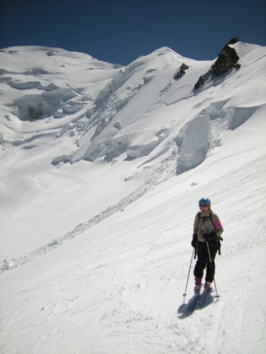 Le Mont-Blanc à skis