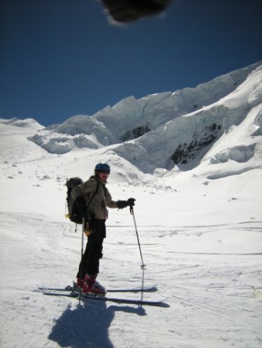 Le Mont-Blanc à skis