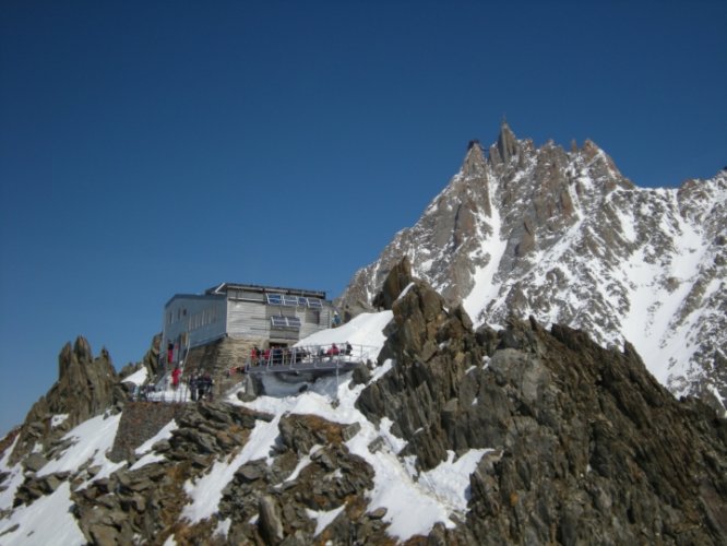 Le Mont-Blanc à skis