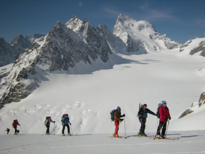 Raid à skis en Oisans Ecrins