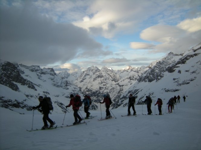 Raid à skis en Oisans Ecrins