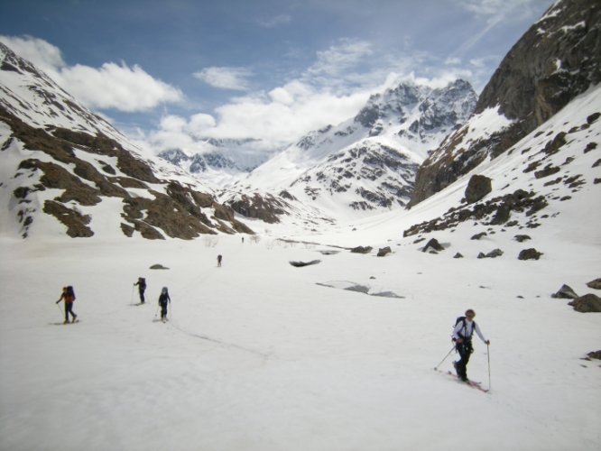 Raid à skis en Oisans Ecrins