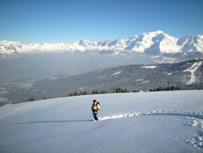 Initiation au ski de randonnée au Croisse Baulet