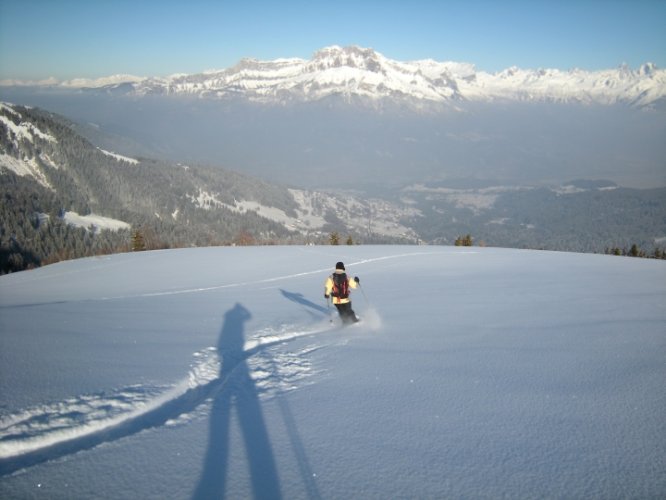 Initiation au ski de randonnée au Croisse Baulet