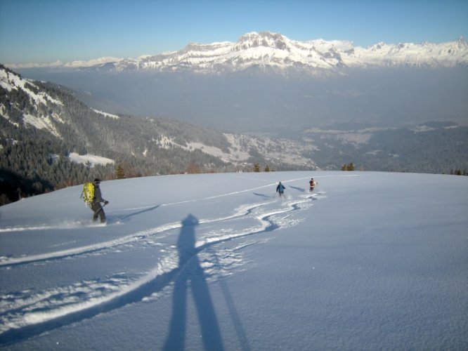 Initiation au ski de randonnée au Croisse Baulet