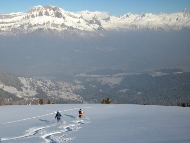 Initiation au ski de randonnée au Croisse Baulet