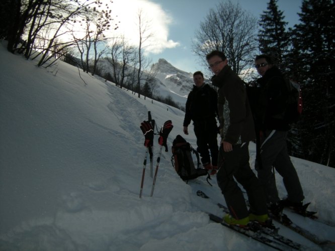 Ski de randonnée à la pointe du Château