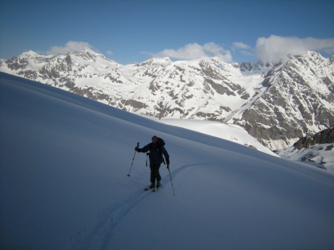 Ski au Mont Taou Blanc, Val Savarenche