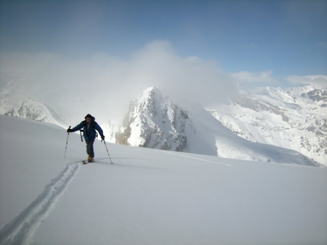 Ski au Mont Taou Blanc, Val Savarenche