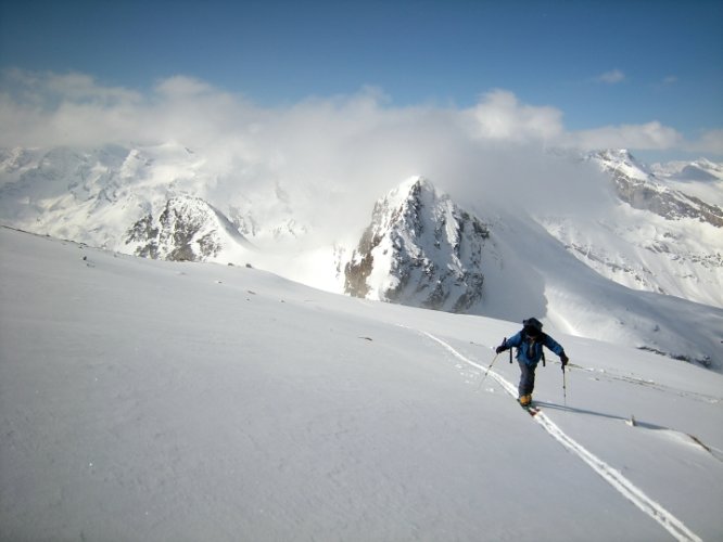 Ski au Mont Taou Blanc, Val Savarenche