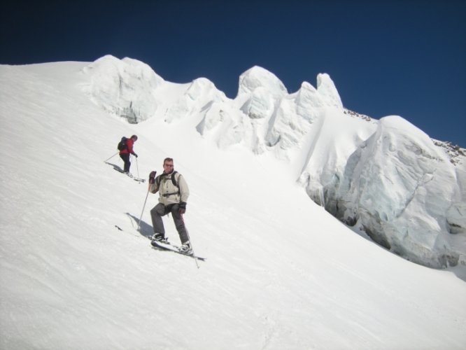 Descente du glacier de Toule