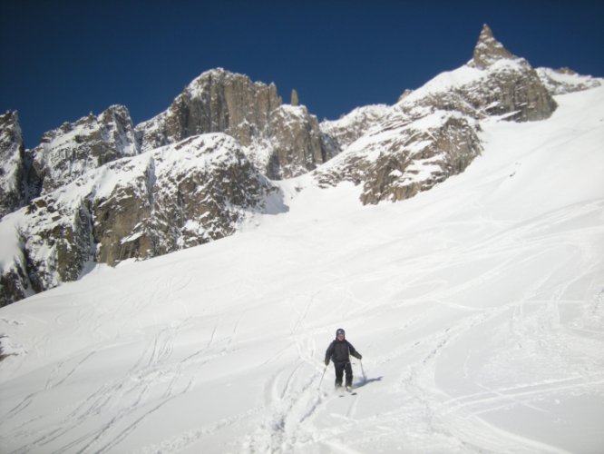 Descente du glacier de Toule