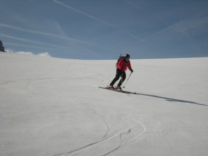 Photos de ski au col d'Entrèves, Chamonix