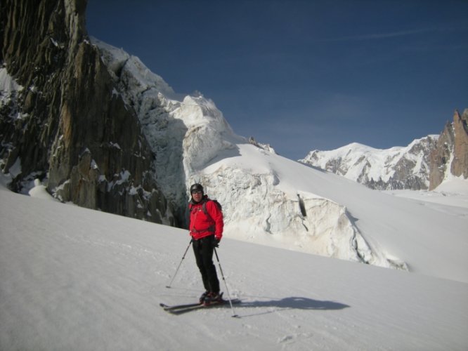 Photos de ski au col d'Entrèves, Chamonix