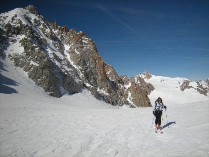 Photos de ski au col d'Entrèves, Chamonix