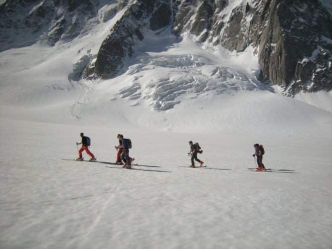 Ski au col du Tour Noir, Chamonix