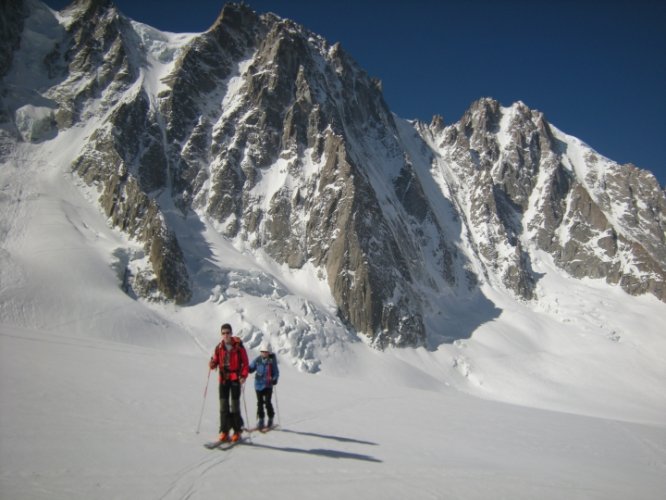 Ski au col du Tour Noir, Chamonix