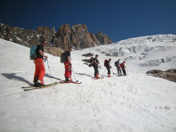 Ski au col du Tour Noir, Chamonix