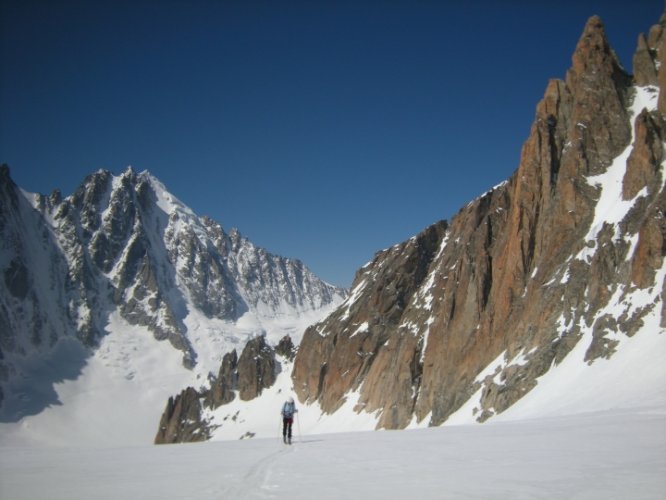 Ski au col du Tour Noir, Chamonix