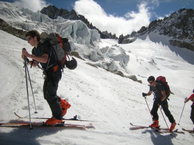 Ski au col du Tour Noir, Chamonix