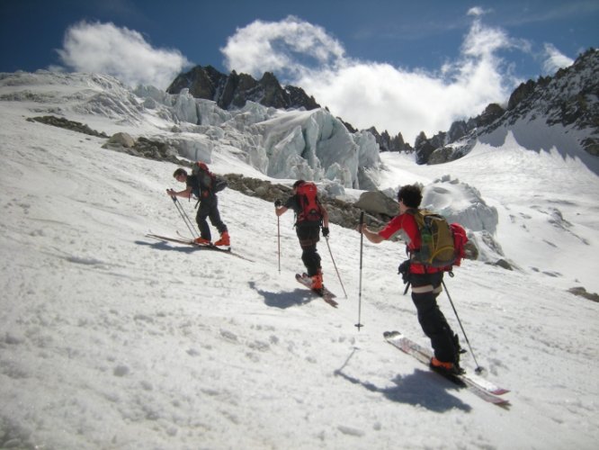 Ski au col du Tour Noir, Chamonix