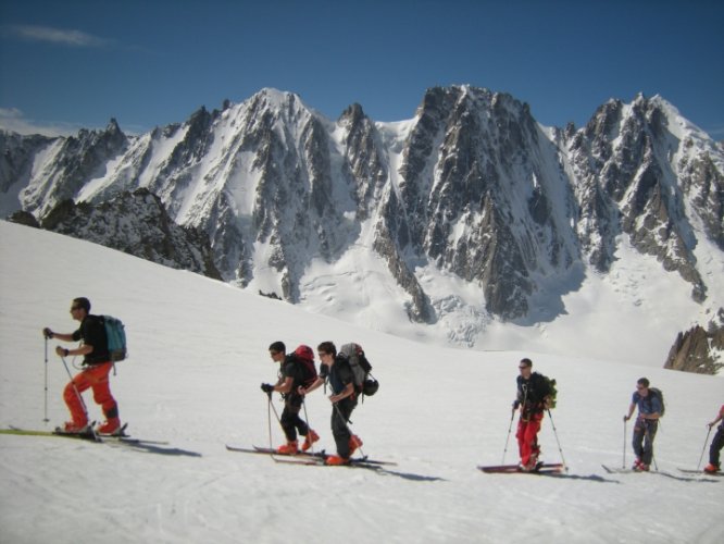 Ski au col du Tour Noir, Chamonix