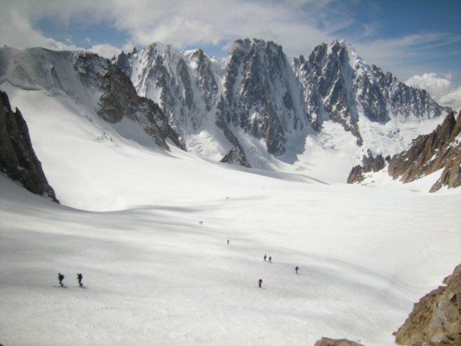 Ski au col du Tour Noir, Chamonix