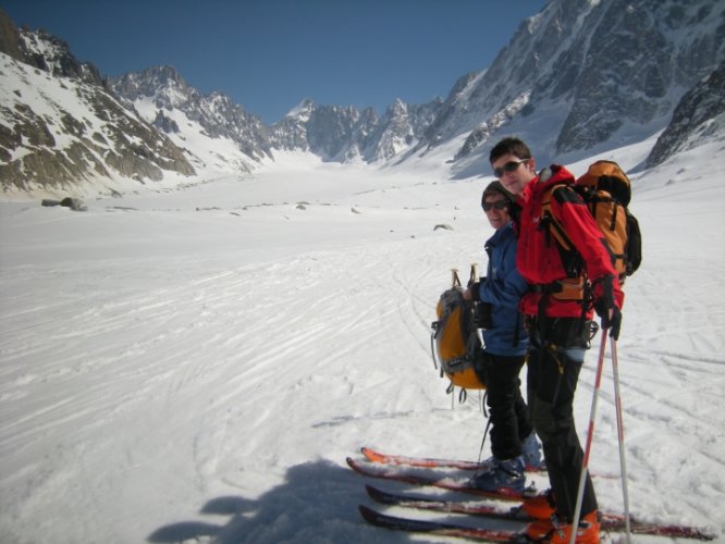 Ski au col du Tour Noir, Chamonix